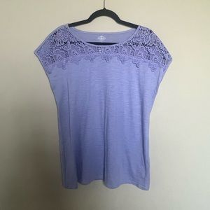 St John's Bay Womens Spring Blouse Lilac LT